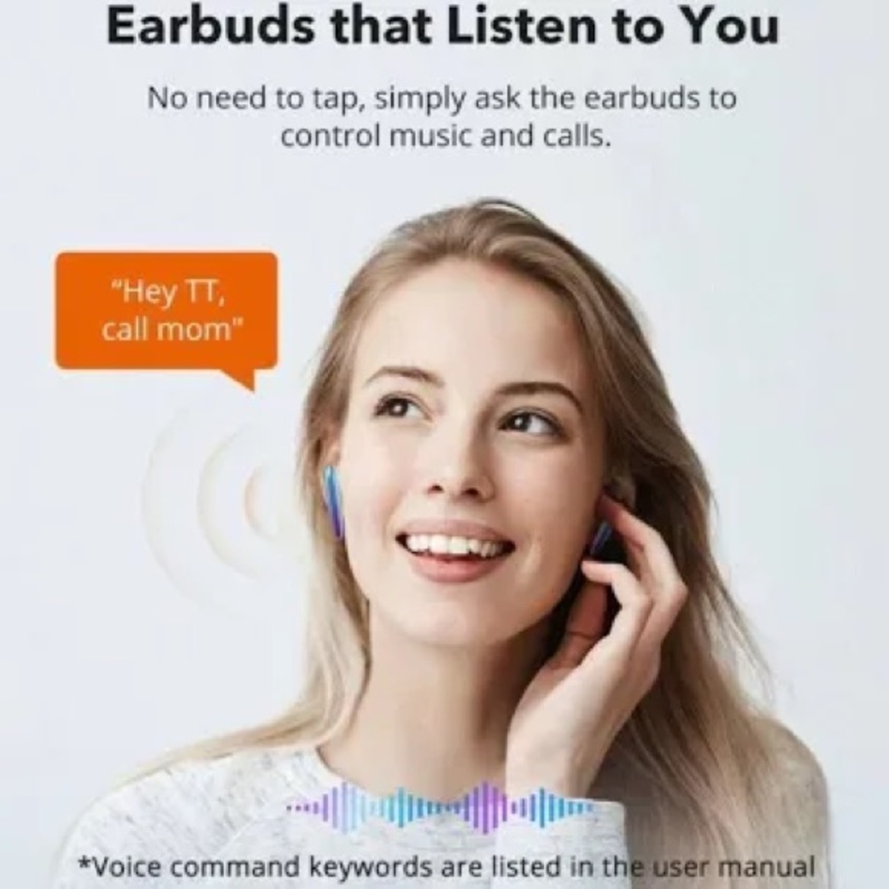 TWS SoundLiberty 80, Bluetooth 5.0 Earbuds with AI Noise Canceling Mic*NEW* - Picture 12 of 13